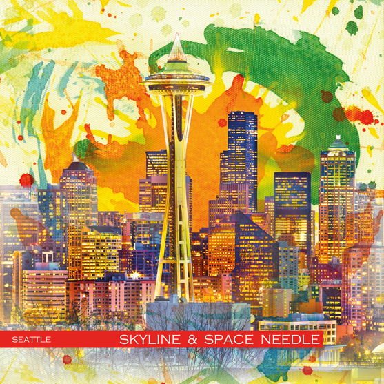 RAY - RAYcities - Seattle - Skyline und Space Needle